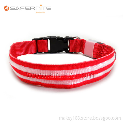 Rechargeable Led Light Up Pet Dog Collars And Leash